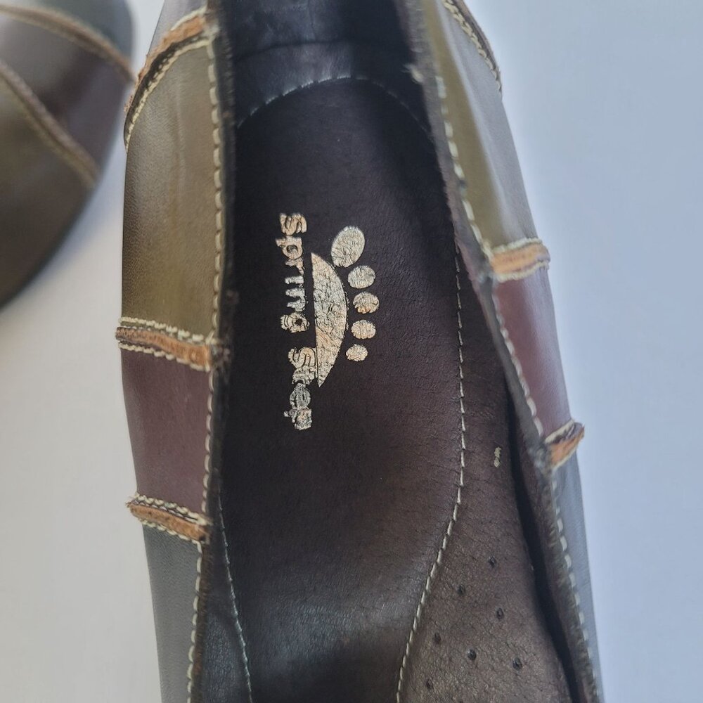 Spring Step Sauci Multicolor Patchwork Cone-Heel … - image 6